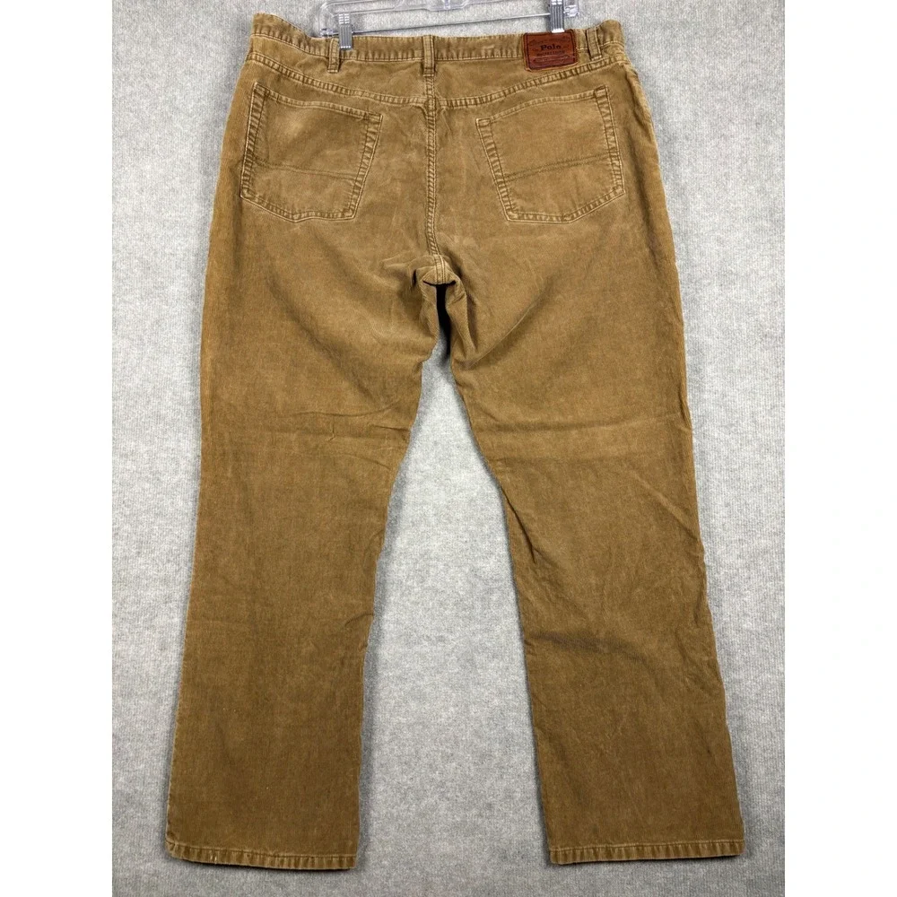 Polo Ralph Lauren Authentic Dungarees‎ Corduroy Pants 40x30 Tan Brown